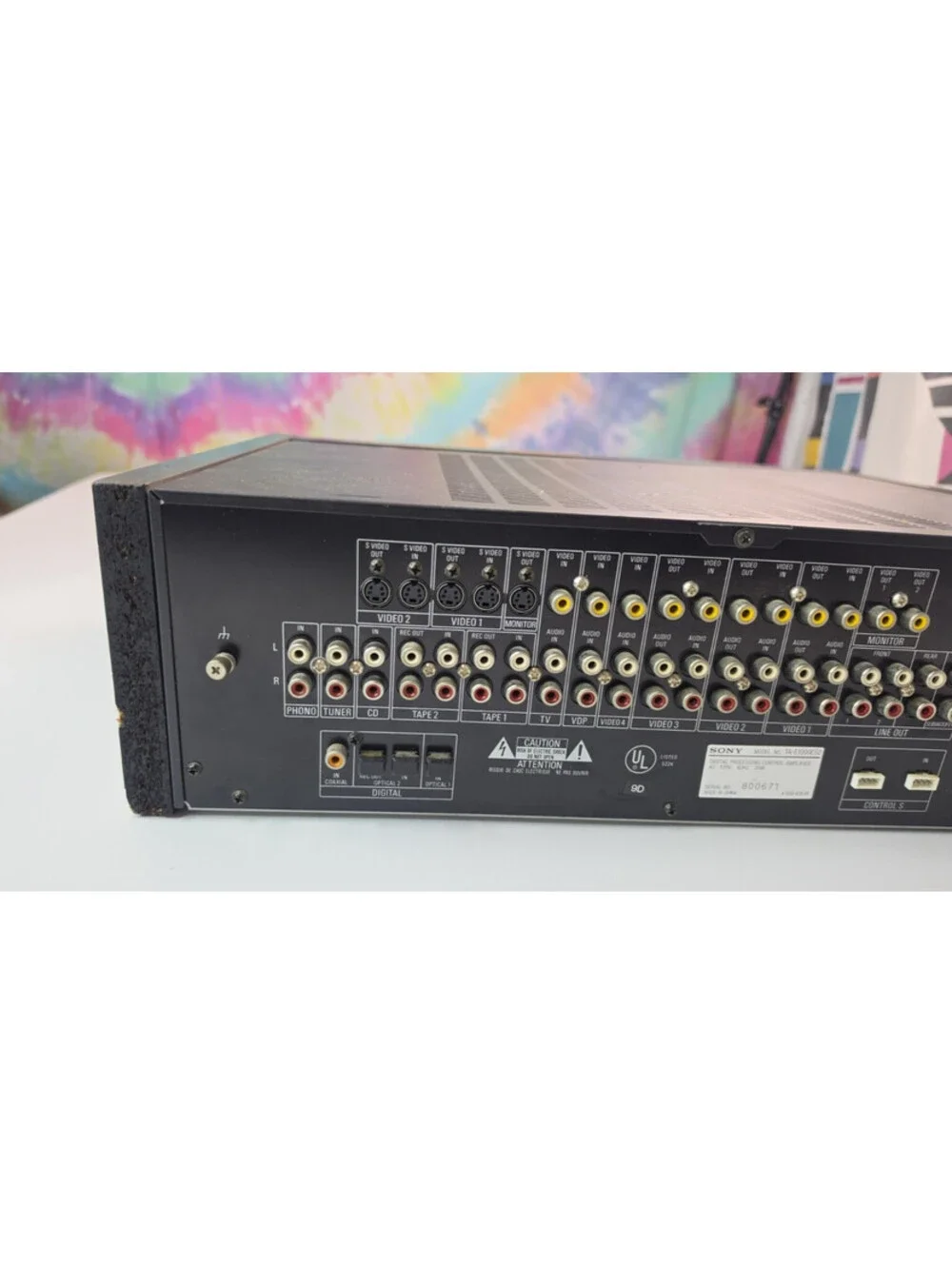 SONY TA-E1000ESD Vintage AV Processing Control Amplifier AC100V 50Hz/60Hz Black